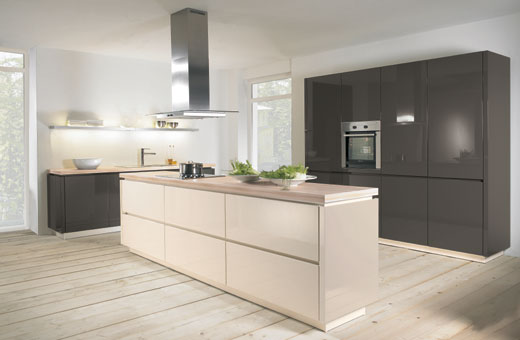 Кухни модели без дръжки Алностар